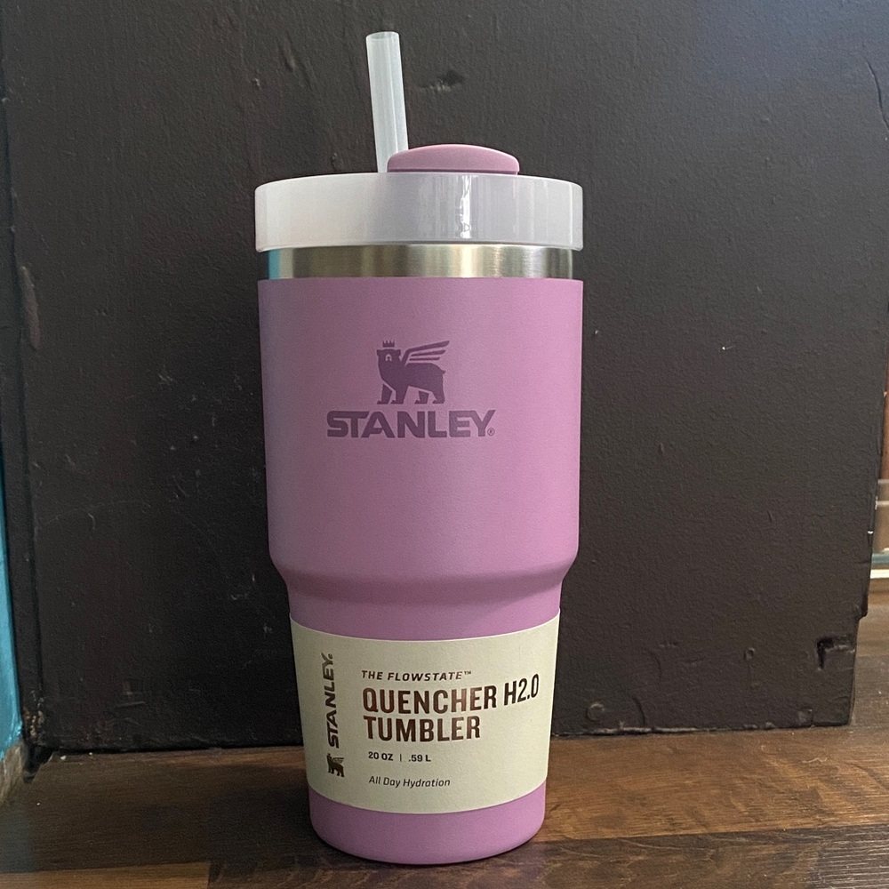 Stanley Purple Tumbler with Straw